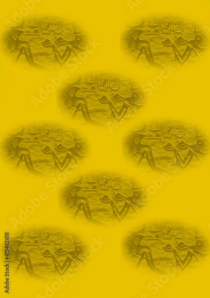 Obraz Egyptian hieroglyphs