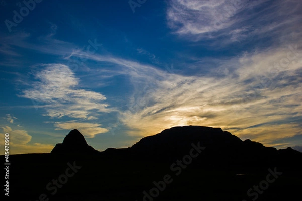 Obraz sunset in the mountains