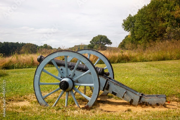 Obraz old cannon in the field in Valley Forge