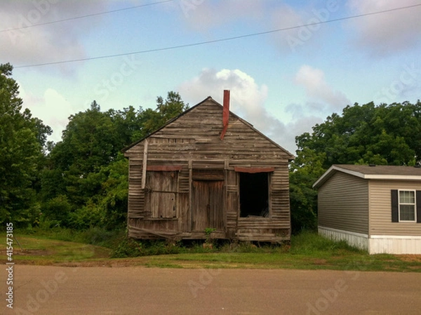 Obraz old wooden house