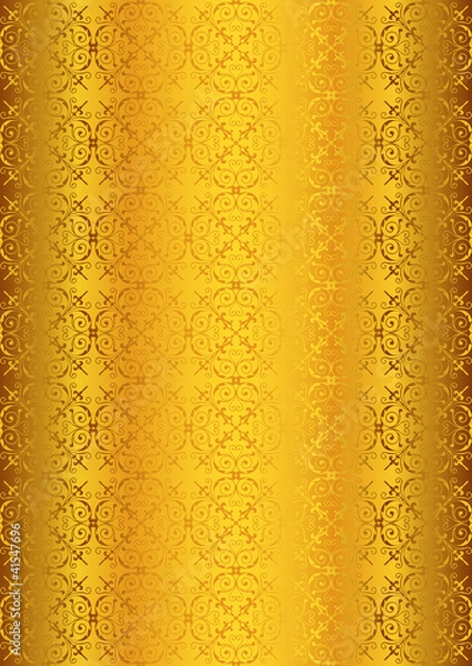 Obraz Osmanlı motifli altın fon