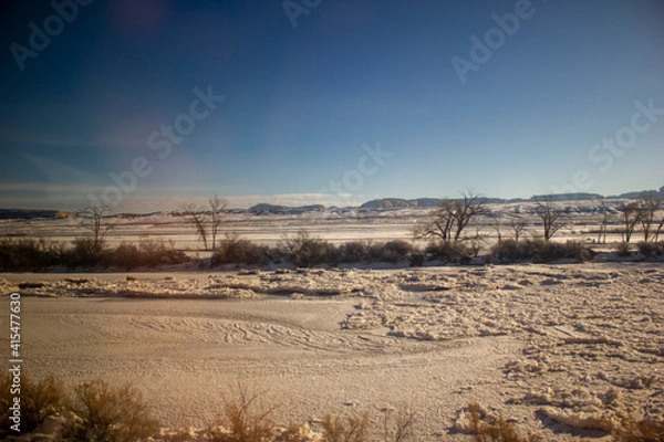 Obraz landscape with snow