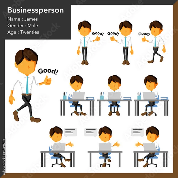 Obraz ビジネスパーソン　20代　男性	