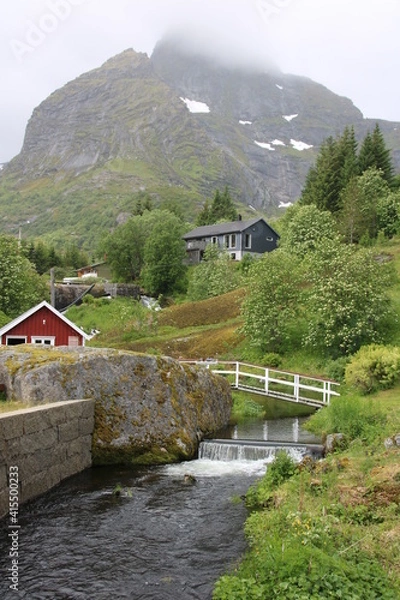 Obraz bridge in the mountains