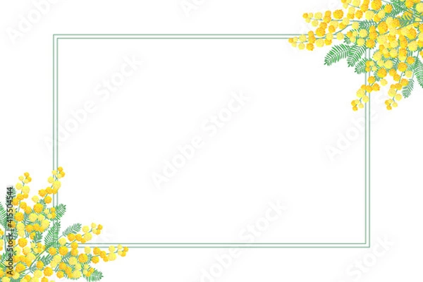 Obraz ミモザの花　フレーム