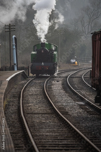 Fototapeta Lonely Steam Engine