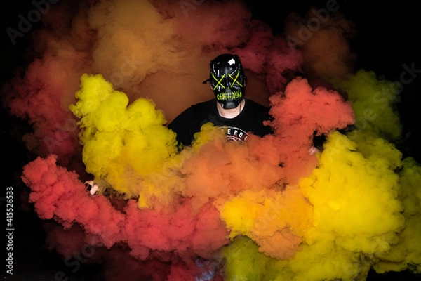 Obraz Smoke mit Maske 10