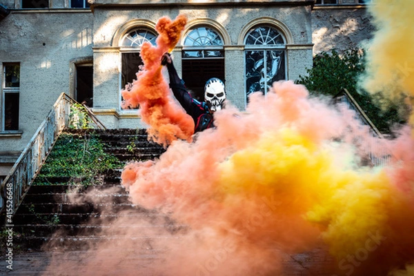 Fototapeta Smoke mit Maske 2