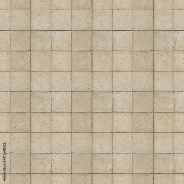 Fototapeta Seamless pattern background of an old floor tiles from abandoned hospital.