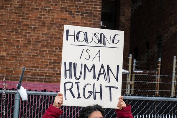 Obraz Housing is a human right