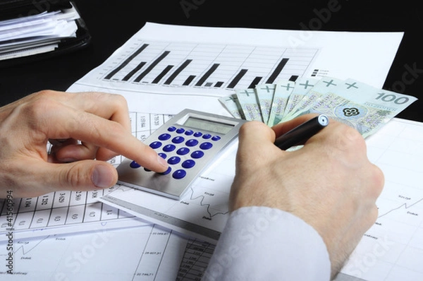 Fototapeta finanse i statystyki