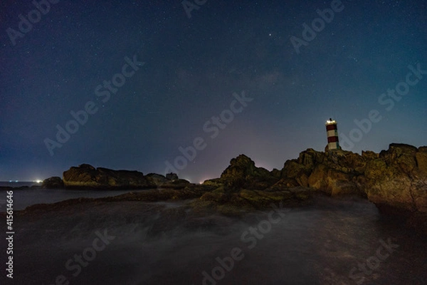 Obraz lighthouse at night