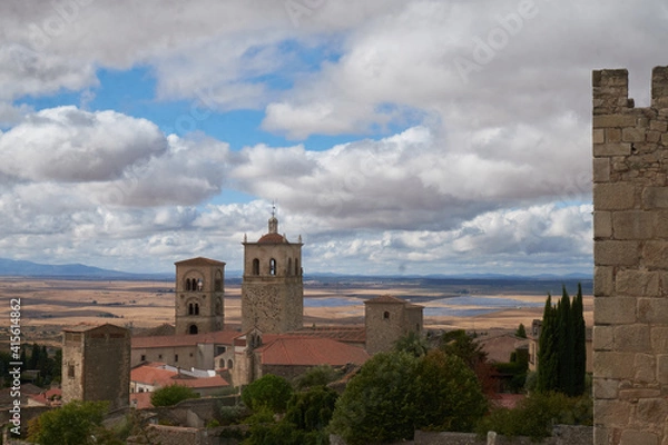 Obraz View of the monumental town of Trujillo (Caceres). Land of conquerors.