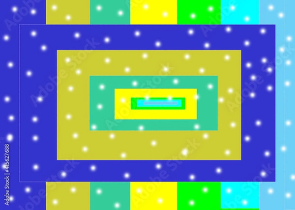 Fototapeta rectangles on a striped background with lights