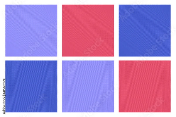 Obraz Thin Monoline Pattern Backgrounds – Vectors w/ Strokes, Wild Berry Colors