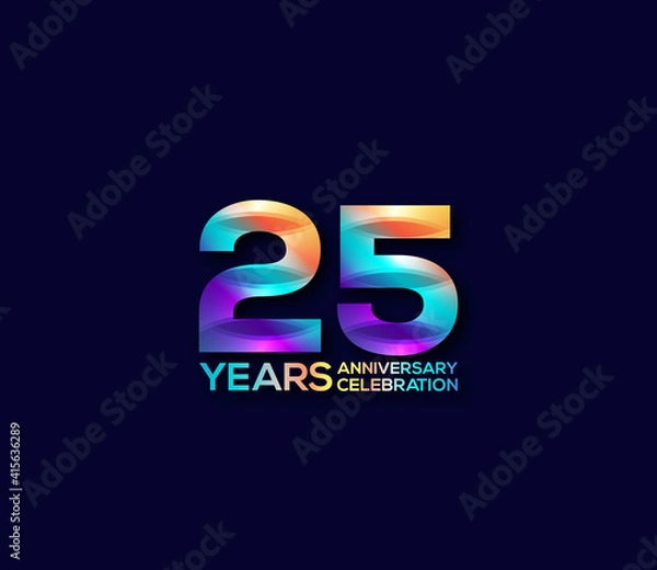 Obraz 25 Year Anniversary Day background Concept