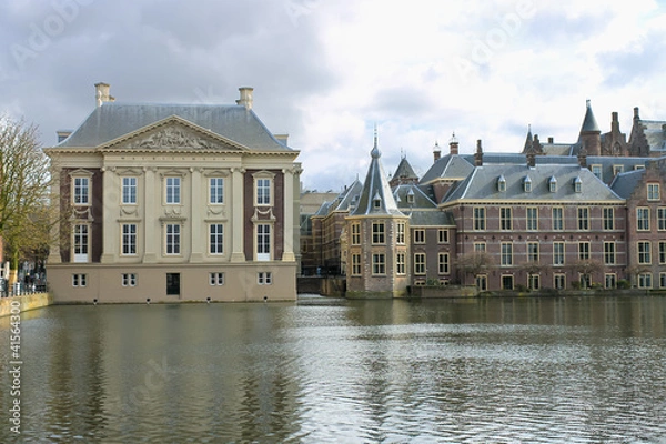 Obraz Binnenhof Palace in Den Haag,  Netherlands. Dutch Parlament buil