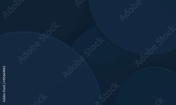 Obraz Circles navy blue texture background. Simple modern design use for template cover business concept.