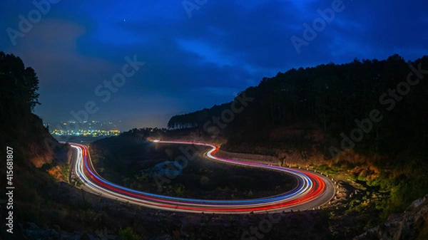 Obraz driving in the night