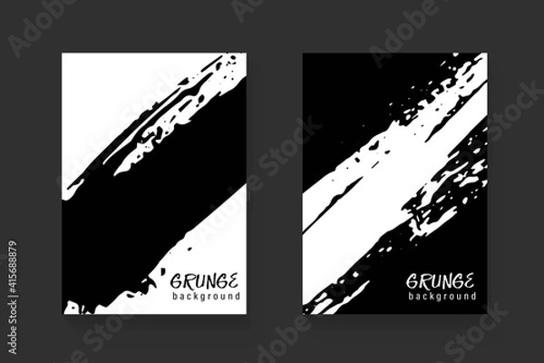 Obraz Vector grunge brush stroke for flyer design template. Abstract background.