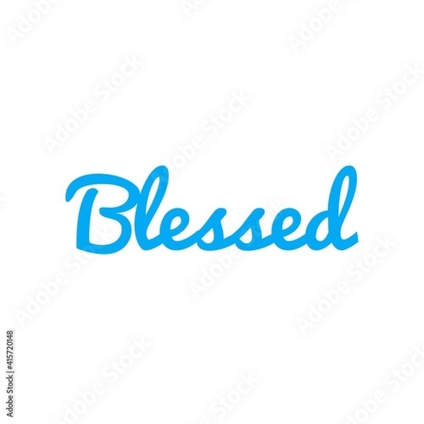 Fototapeta ''Blessed'' Lettering