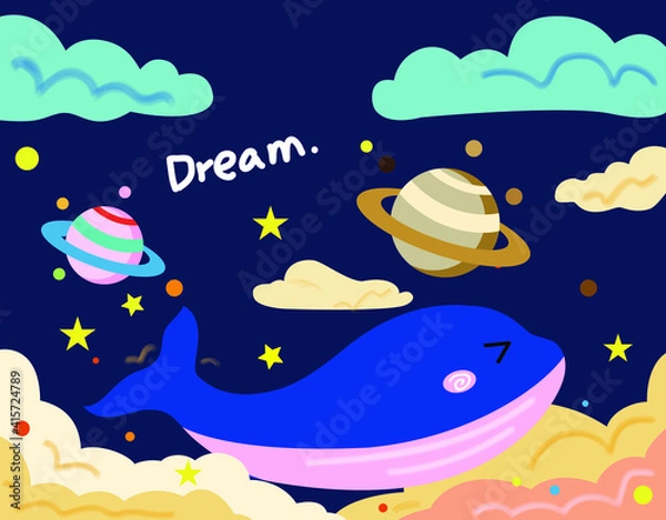 Fototapeta Whale tapestry