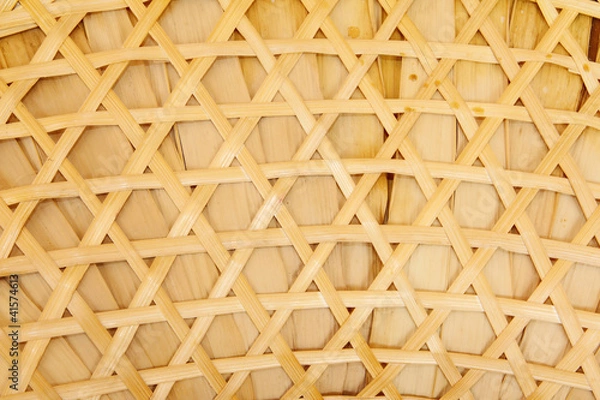 Fototapeta Bamboo weave pattern