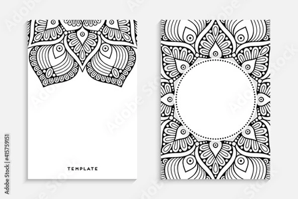 Obraz Business Card. Vintage decorative elements