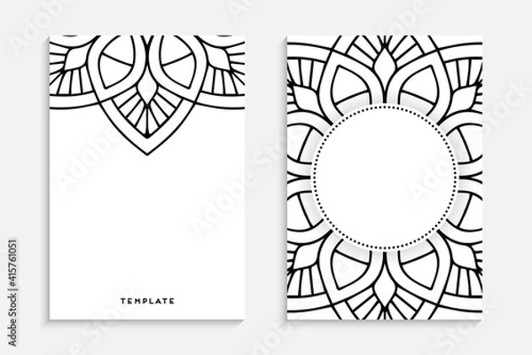 Fototapeta Business Card. Vintage decorative elements