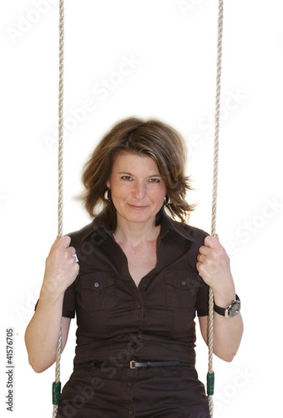 Obraz Frau auf Schaukel
