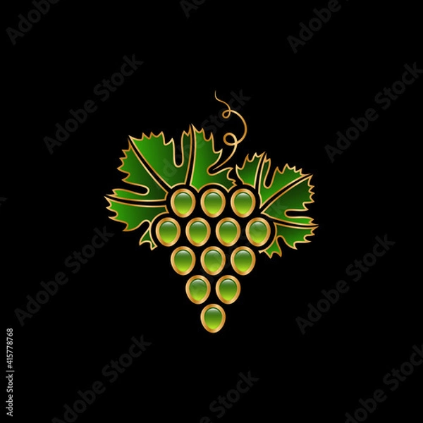 Obraz decorative green grapes