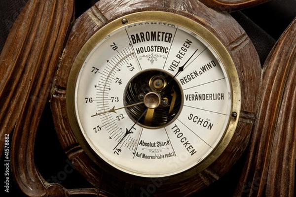 Obraz Barometer schlechtes Wetter