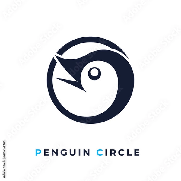 Obraz penguin circle