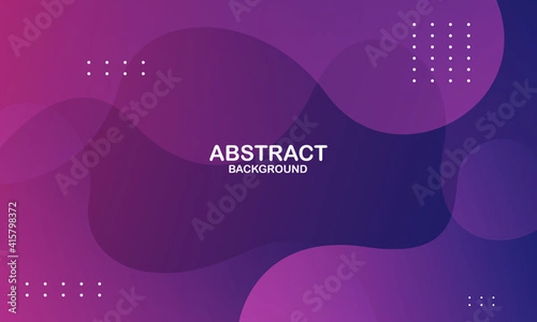 Fototapeta Colorful geometric background. Liquid color background design. Fluid shapes composition. Eps10 vector