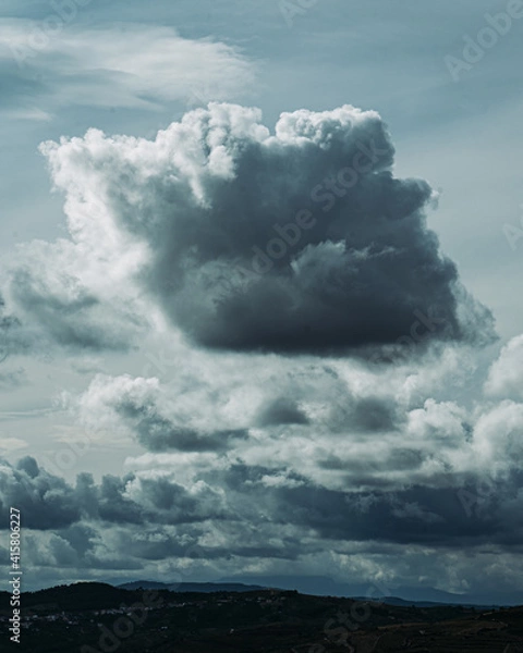 Fototapeta clouds over the sea