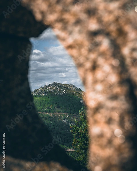 Fototapeta Mountain through the frame