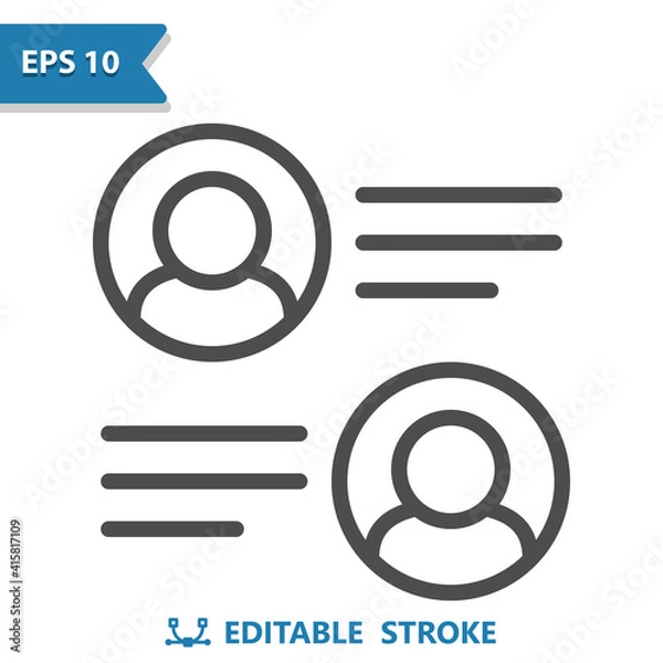 Fototapeta Online Comments Icon