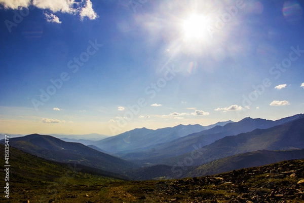 Obraz sunset in the mountains