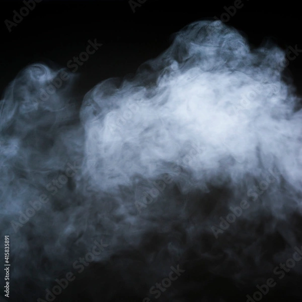 Obraz smoke on black background