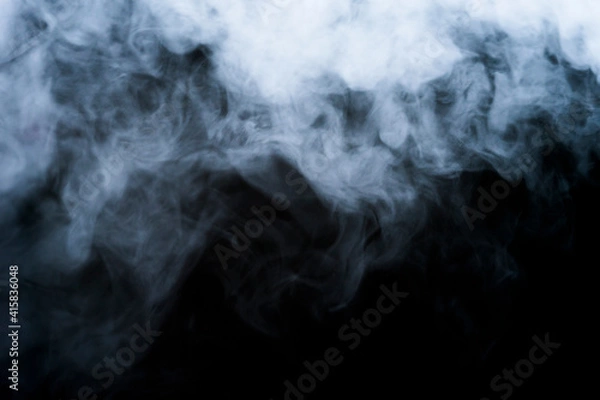 Obraz smoke on black background