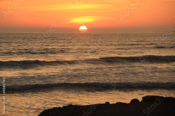 Obraz Atardecer en la Playa
