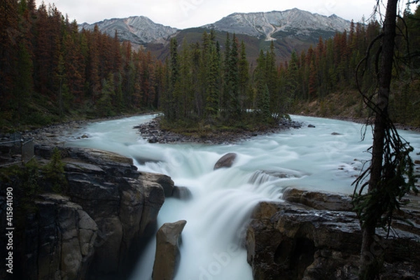 Obraz waterfall in the mountains