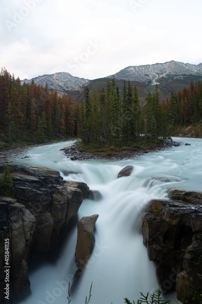 Obraz mountain river in autumn