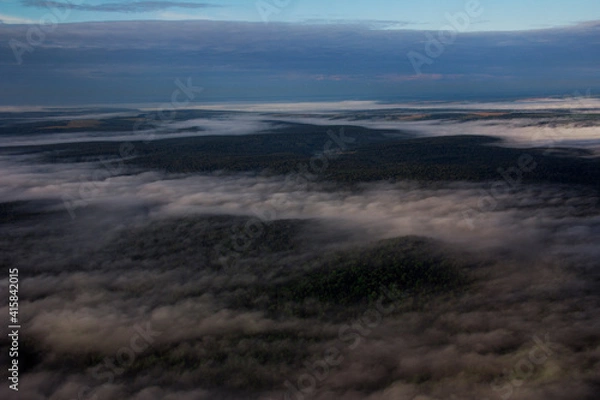 Obraz fog in the mountains
