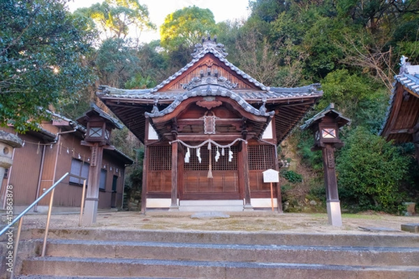 Fototapeta 尾道 西國寺 尾道護国神社