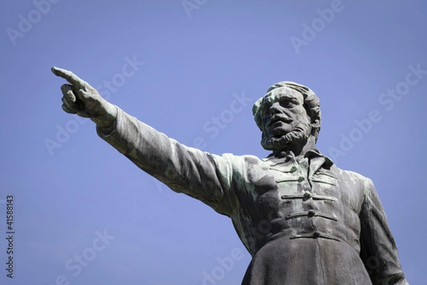 Obraz statua di kossuth a budapest