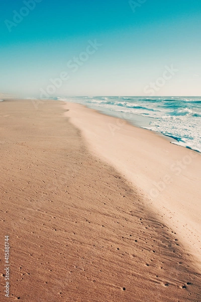 Obraz Sand beach and ocean