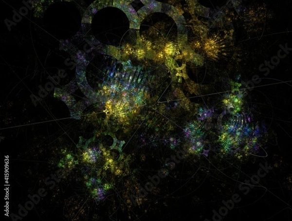 Fototapeta Imaginatory fractal background Image