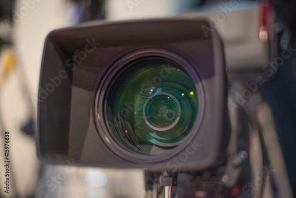 Fototapeta TV camera in recording