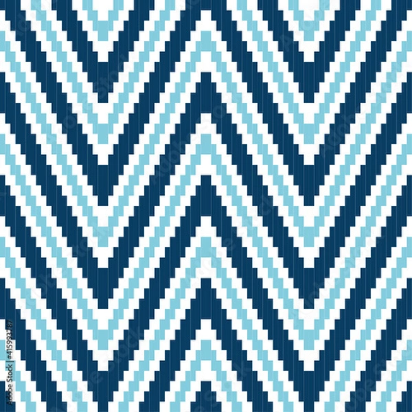 Obraz seamless knitted pattern